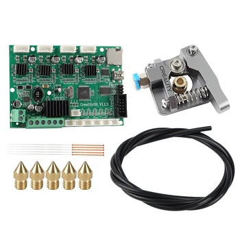 

3D Printer Accessories for Ender 3 Pro/Ender 5/Cr-10S Motherboard + Extruder + Teflon Tube + Nozzle Upgrade Kit(Nozzle 0.4mm)