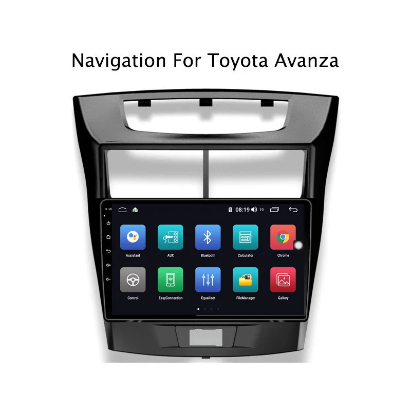 Ectwodvd 9 дюймов Andriod 8,1 автомобильный DVD gps для Toyota Avanza 2010- 4G ram 64G rom CarPlay DSP 4G LTE с wifi
