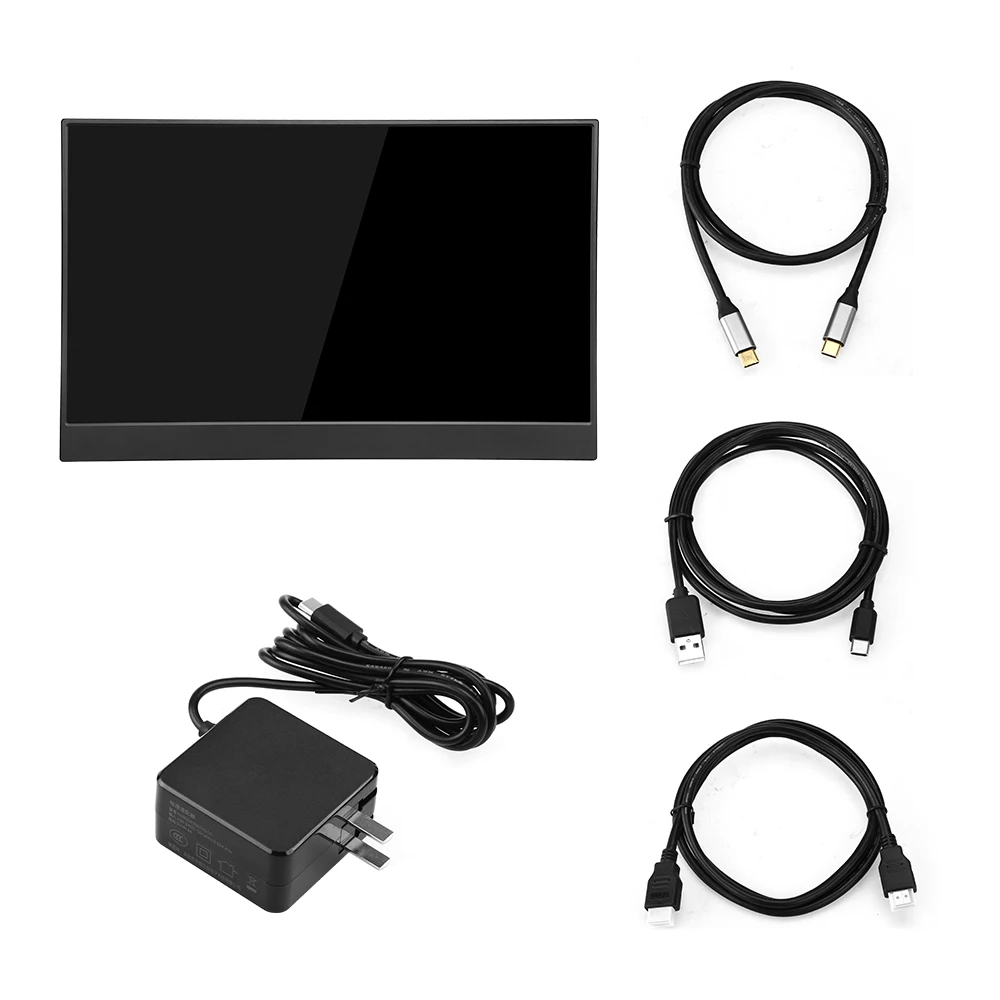 Портативный игровой монитор EYOYO EM15R экран 15 6 дюйма HDMI тип с узкой стороны для