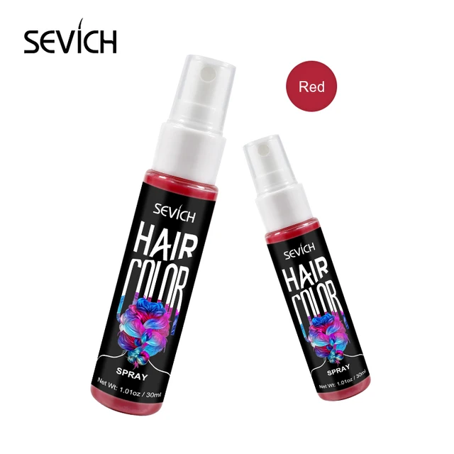 Sevich 30ml One off Liquid Spray Hair Dye 5 Colors Temporary Non toxic DIY Hair Color