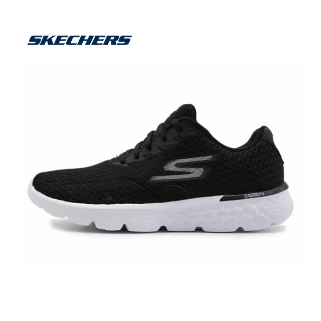 skechers black and white flats