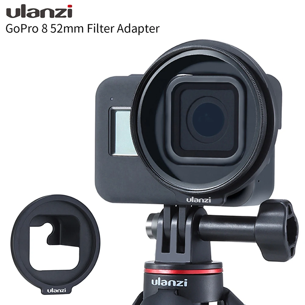 

Ulanzi G8-6 52MM Lens Filter Adapter Ring for Gopro Hero 8 Black Vlog Camera Accessories Action Camera Sports Camera