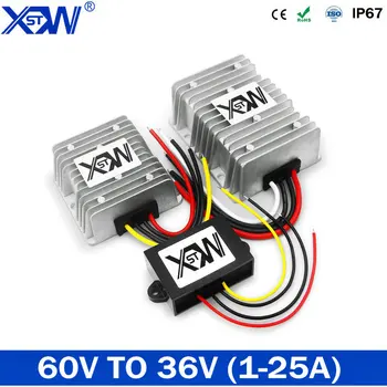 

Free shipping DC to DC 60V to 36V Step Down Buck Converter 36 Volt Voltage Regulator 1A to 25A DC Power Reducer Waterproof Rosh