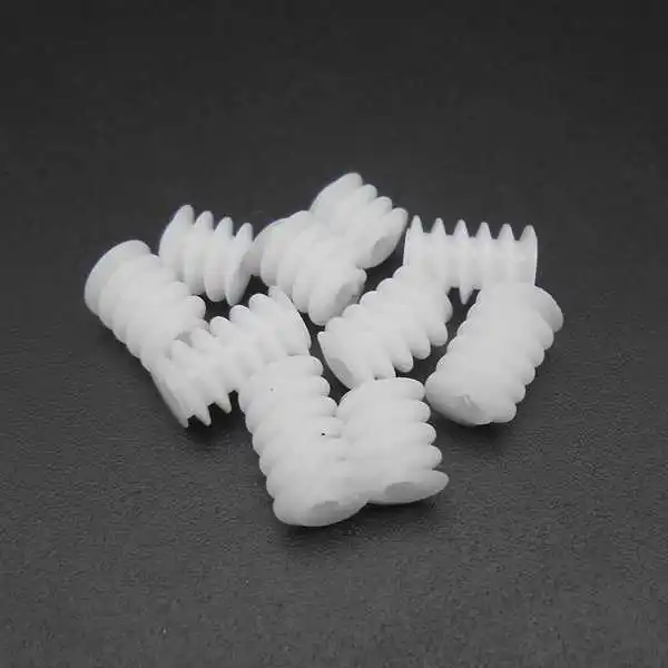 Description Picture 6 of item100Pcs X 0.5M 6MM Plastic Worm Reduction Gear 0.5 Modulus Aperture Hole 2MM 1.95MM Tight Fit 5 Kinds Length 6MM 7MM 8MM 9MM 10MM
