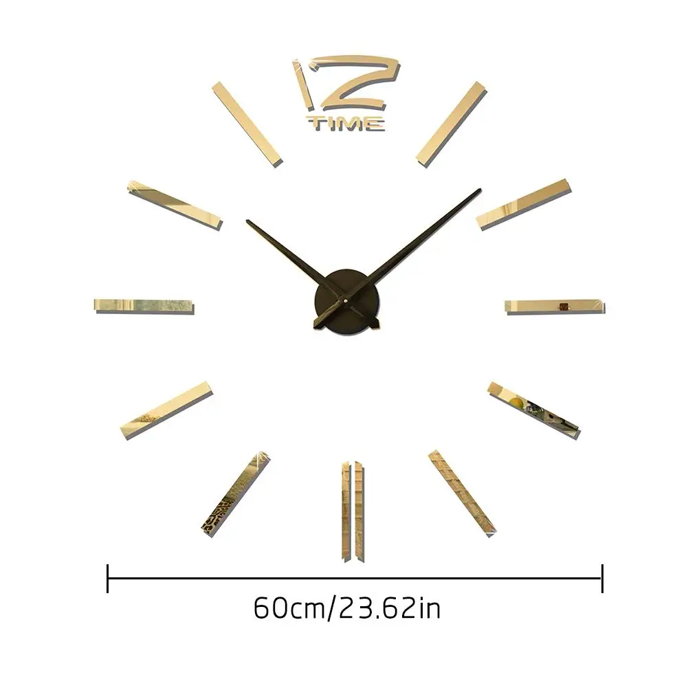 2021 Modern Design Mini DIY Large Wall-Clock Sticker Mute Digital 3D Wall Big Clock Living Room Home Office Decor Christmas Gift