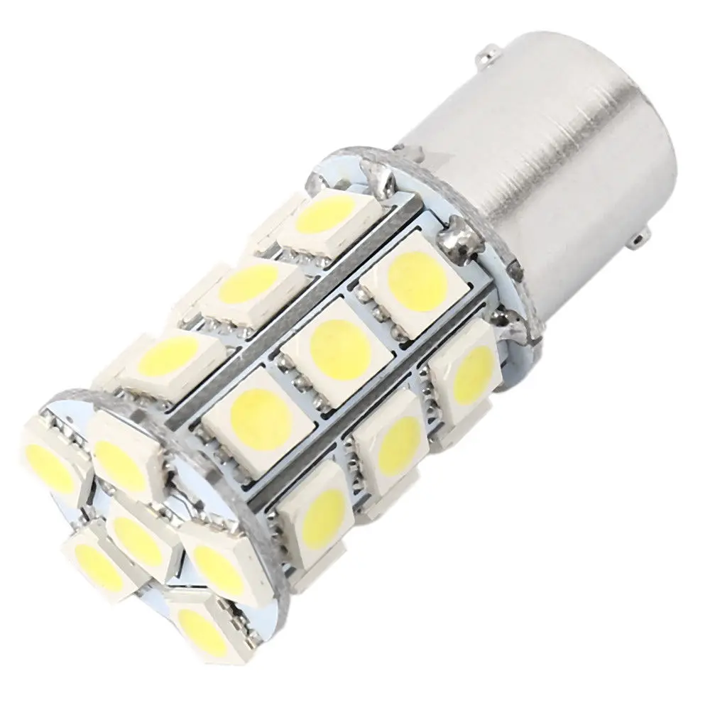 Us 8 9 40 Off 10pcs Super White 1156 27 Smd Rv Camper Trailer Led Interior Light Bulbs 1141 On Aliexpress