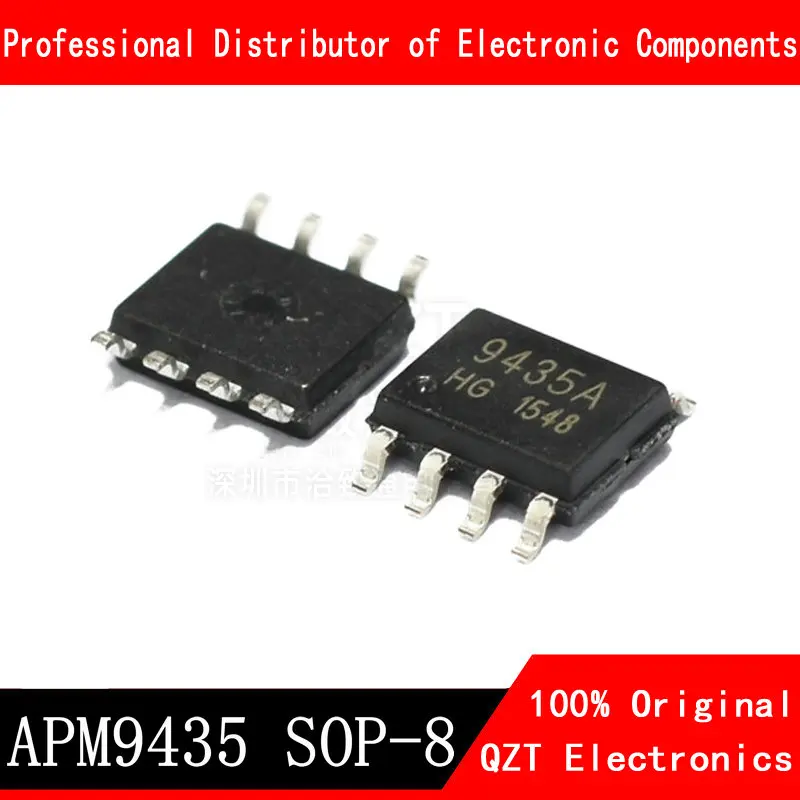 10pcs/lot APM9435 FDS9435A SI9435 9435 MOS SOP-8 In Stock 10pcs lot aod4185 to 252 pnp 40v 40a mos triode pnp in stock