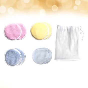 

8Pcs Makeup Pads Reusable Three Layer Durable Washable Cotton Eco-friendly Makeup Remover Pads Facial Cotton for Travel