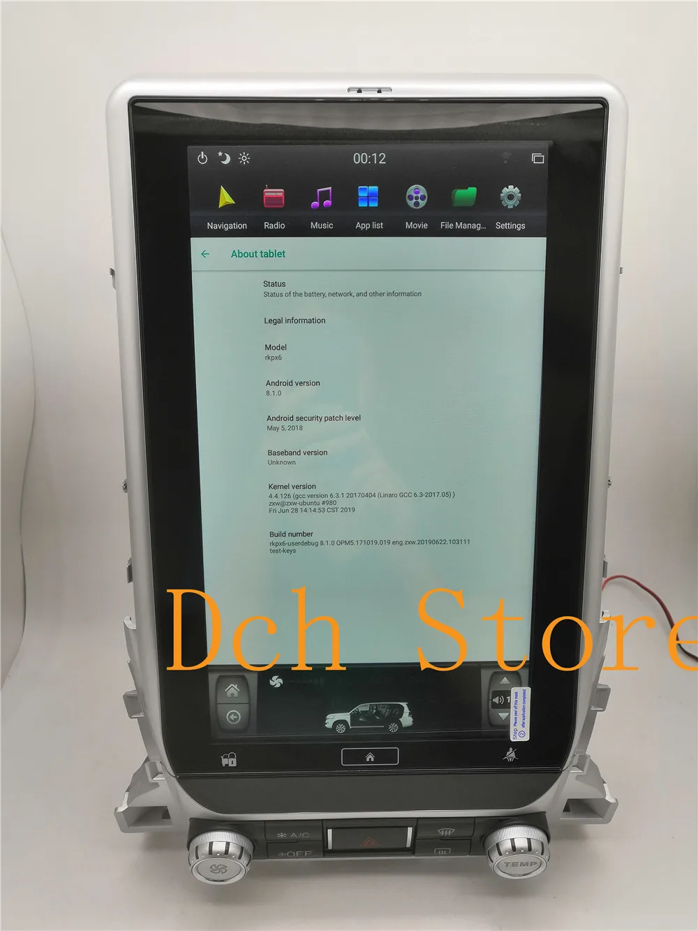 Excellent 13.6 inch Vertical tesla style Android 8.1 Car DVD GPS Navigation for TOYOTA LAND CRUISER LC200 2016 2017 2018 radio px6 carplay 3