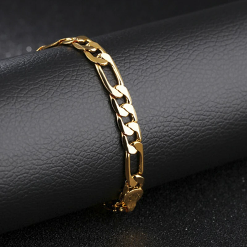 Hot New Fashion Mens Bracelet Stainless Steel Male Chunky Cuban Chain Link Gold For Man | Украшения и аксессуары
