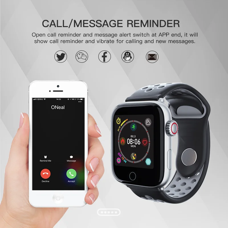Lerbyee Z7 умные часы, пульсометр, сон, фитнес-трекер, для мужчин, IOS, Andriod, напоминание о звонках, для женщин, Bluetooth, кровяное давление, умные часы