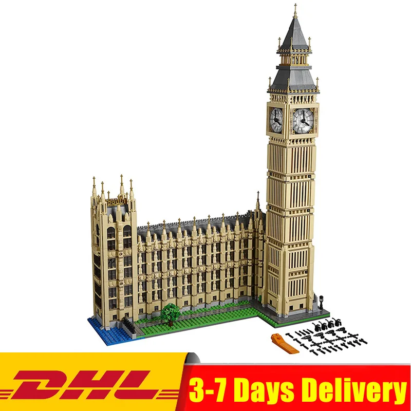 

IN STOCK Big Ben Elizabeth Tower Model Building Kits Block Brick DIY Toys Compatible Legoinglys 17005 10253