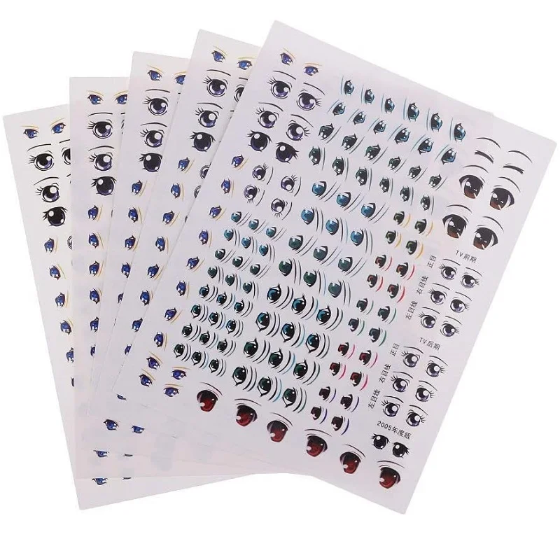 Doll Water Sticker Eyes Clay Doll Eye Stickers Doll Accessories