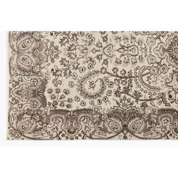 

Handmade Beige Vintage English English Area Rug 154x263 Cm-5'1''X8'8''