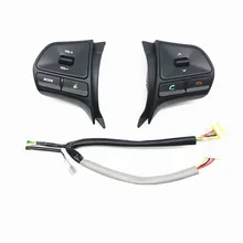 Para kia rio 2011-2014 multifuncional volante botão de controle de volume de telefone áudio interruptor para acessórios do carro bluetooth