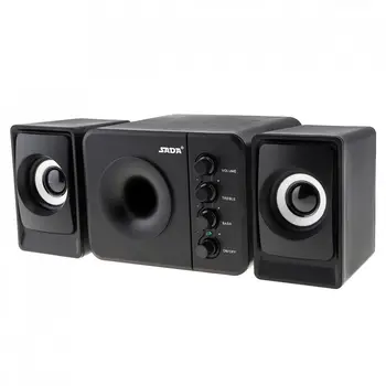 

USB2.0 Subwoofer Computer Speaker with 3.5mm Audio Plug and USB Power Plug for Desktop PC Laptop MP3 Cellphone MP4
