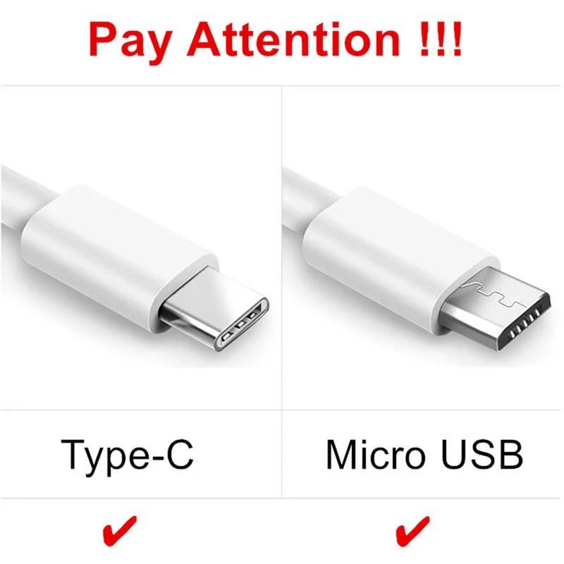 USB Charger EU Adapter Charging Type C Cable For OPPO A52 A72 A92