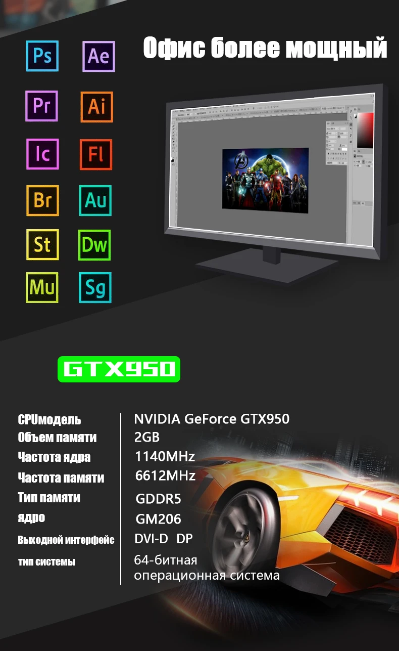 graphics card for gaming pc Veineda Graphics Card GTX 950 2GB 128Bit  6612mhz GDDR5 video card For nVIDIA Geforce Game  stronger than GTX 750 Ti good pc graphics card