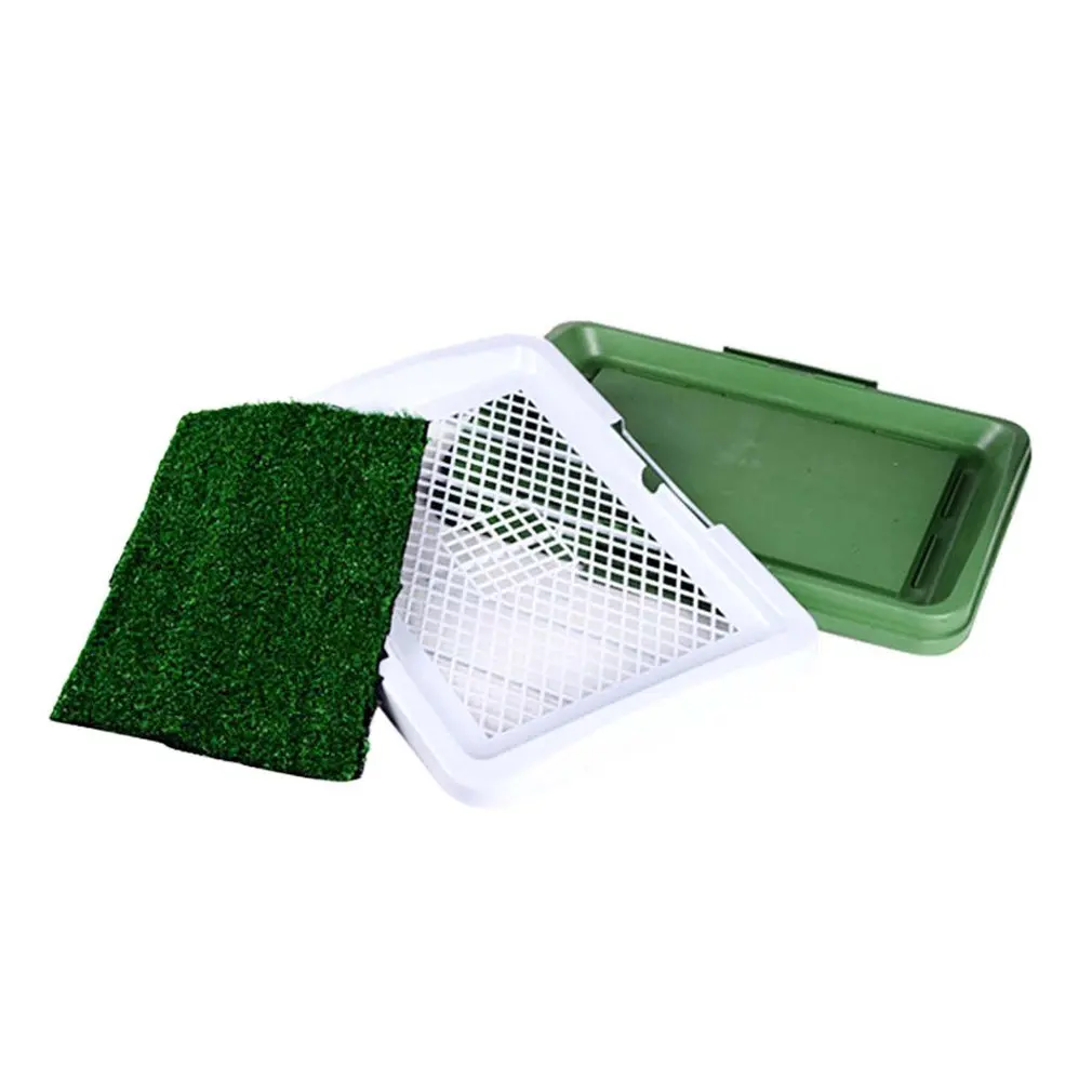 

3 Layers Large Dog Pet Potty Training Pee Pad Mat Puppy Tray Grass Toilet Simulation Lawn For Indoor Potty Training Pet Supply