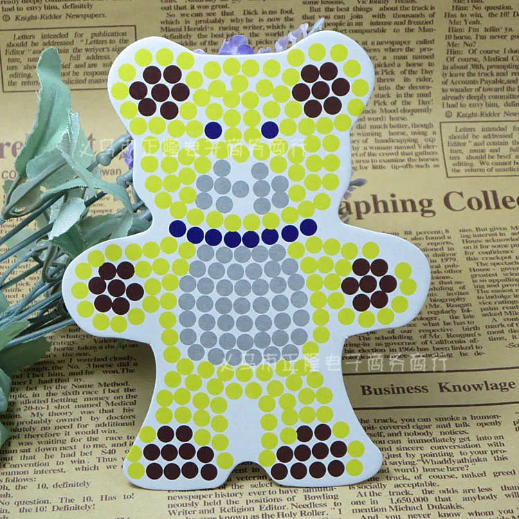 5 мм Bean Puzzle OPP набор экологически чистые Eva мягкие бобы бой бобы DIY отправить шаблон Пинцет горячей фиксации ленты