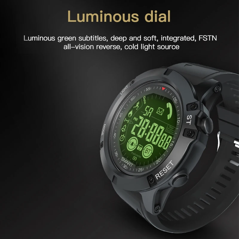 Спортивные Смарт-часы для мужчин и женщин, светящиеся Bluetooth цифровые часы, шагомер, водонепроницаемые Смарт-часы, напоминание о звонке для iOS Android Phone