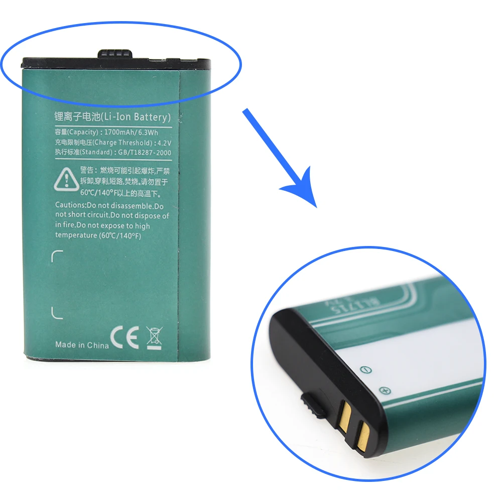 Bateria para Hyt Substituir a Bateria Hytera Li-ion Tc-320 Tc320 Rádio 1700m 3.7v Hyt Bl1715 - Image 5