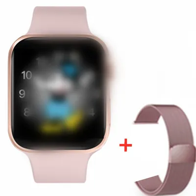 Pink add Strap IWO 10 IWO 11 умные часы серии 5 1:1 Bluetooth Беспроводная зарядка gps спортивный фитнес-трекер умные часы для Apple Watch iPhone - Цвет: Pink add Strap