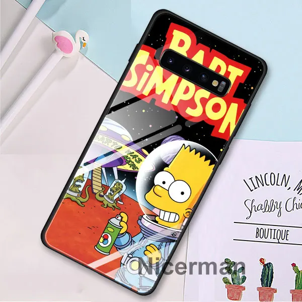 Чехол Homer J. Simpson из закаленного стекла для samsung Galaxy S10 S8 S9 Plus S10e Note 9 10 Plus A50 A30 - Цвет: 10