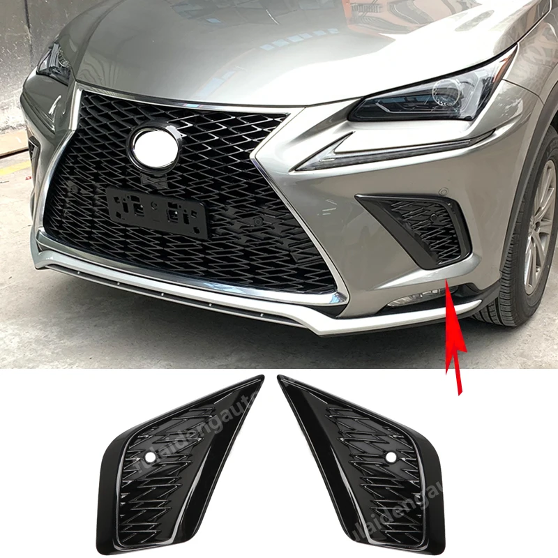 Для Lexus NX200t NX300h- спортивный стиль черный Передний бампер противотуманный светильник крышка решетка рамка отделка автомобильные аксессуары