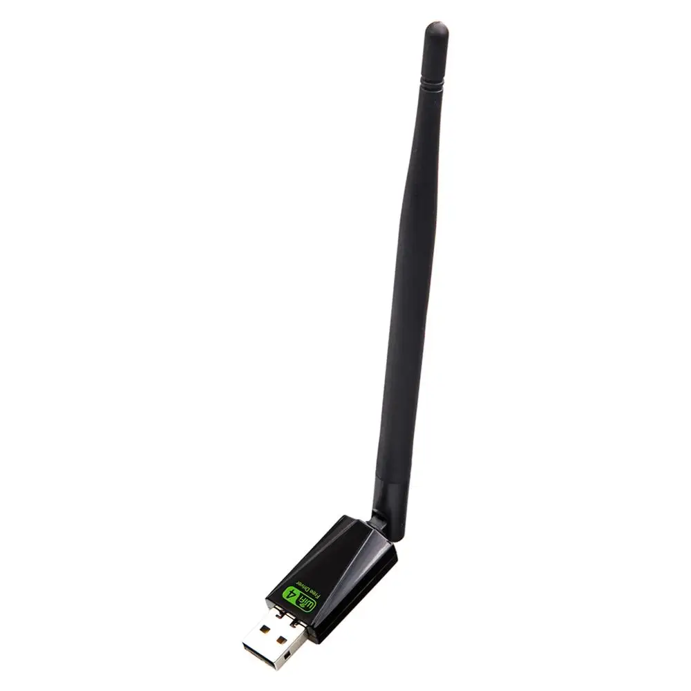 Undetachable 5dBi USB Wifi адаптер Бесплатный драйвер 150 Мбит/с Wi fi адаптер Ethernet PC WiFi Dongle 2,4G сетевая карта Antena Wi Fi приемник для Windows - Цвет: Undetachable 5dBi