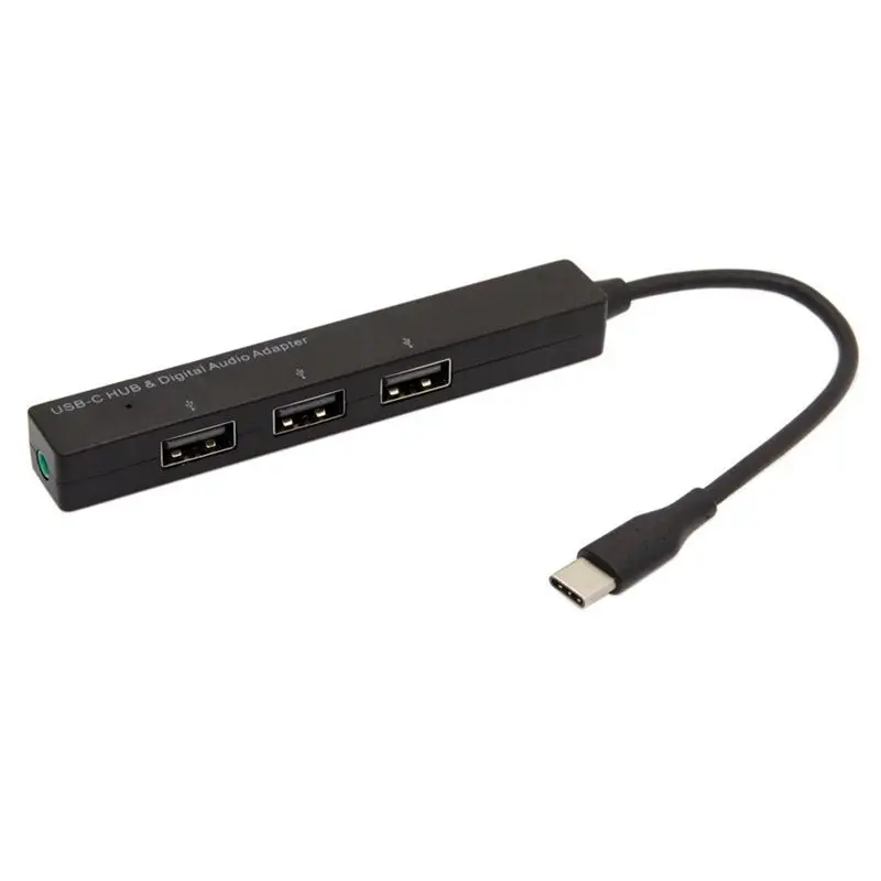 

Thunderbolt 3 USB-C TypeC 3.5mm Digital Audio Adapter Hub for MacBook Pro GW