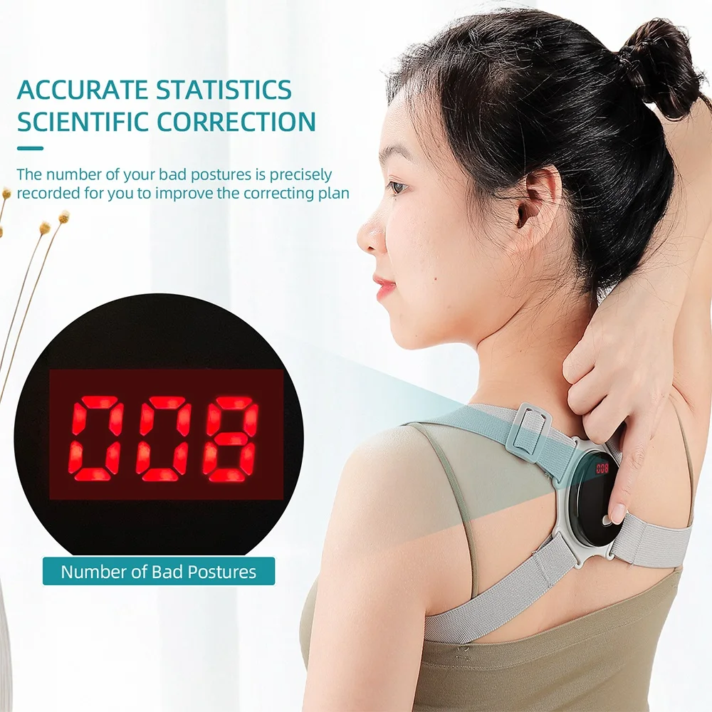 Vibration Reminder Back Orthosis Adjustable Posture Corrector Smart Hunchback Corrector Back Spine Support Upper Correction Belt