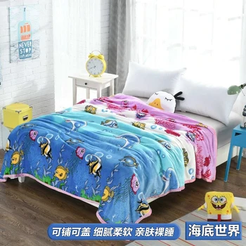 

Blanket Quilt Summer Thin Coral Fleece Blanket Thick Winter Flannel Bed Sheet Office Nap Blanket