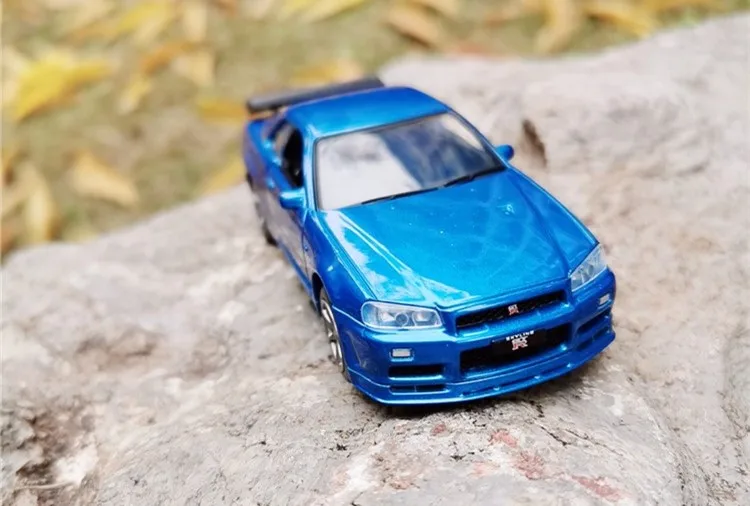 Nissan GT-R R34 Alloy Sports Car Model,