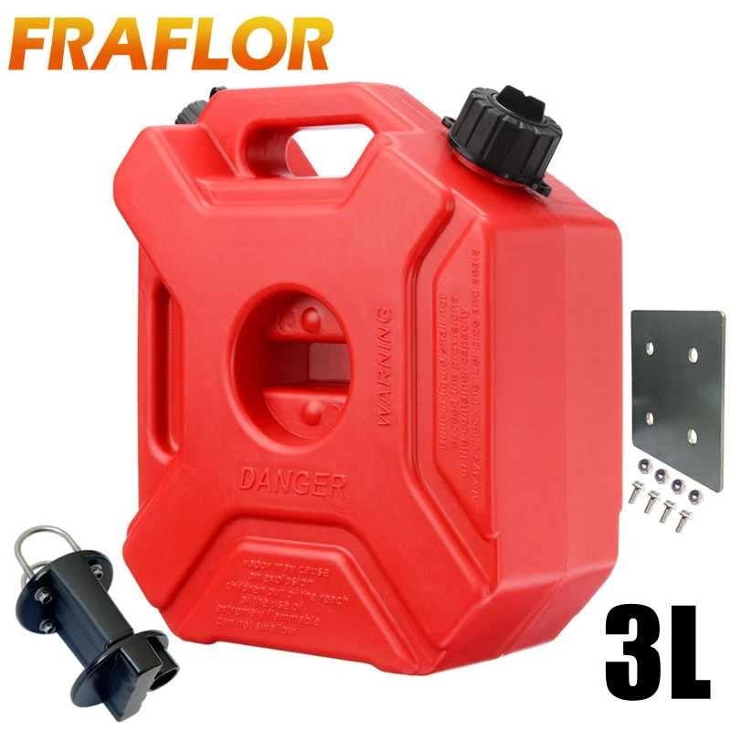 Portable 3L Jerry Can Gas Fuel Tank Plastic Petrol Car Gokart Spare Container Gasoline Petrol Tanks Canister ATV UTV Motorcycle