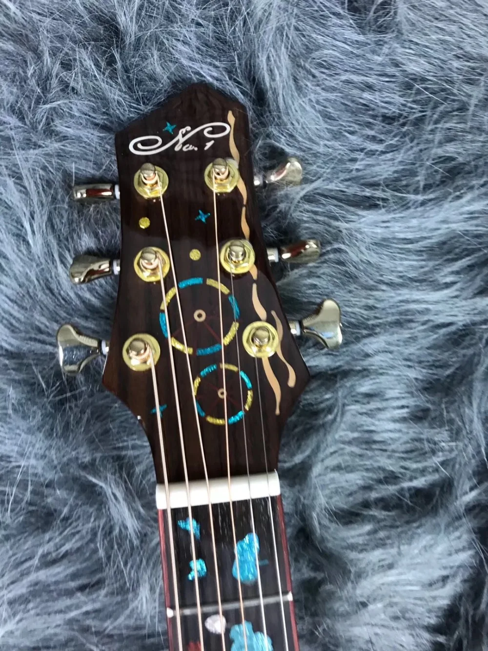 Резная Акустическая гитара из цельного дерева, JF body solid Santos rosewood, акустическая гитара