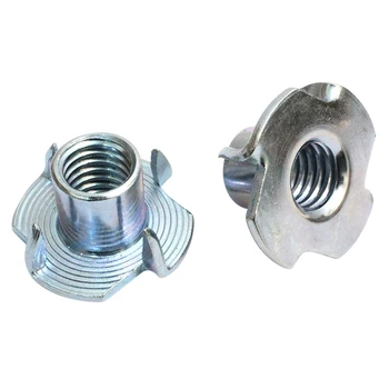 

ELEG-3/8 Inch-12 T-Nuts 100Pc Pronged Tee Nut. For Wood, Rock Climbing Holds, Cabinetry