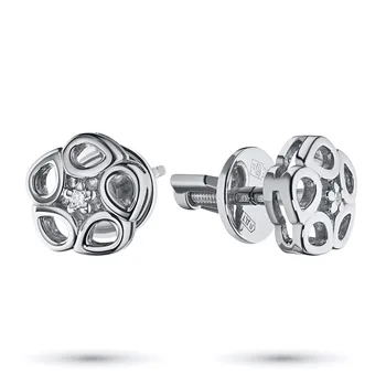 

Pusety of white gold with diamond e0901ps09176100
