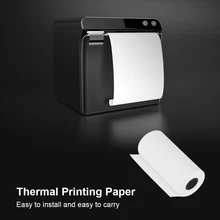 5 rolos impressora térmica papel impressão instantânea etiqueta para impressora de fotos 57x25mm material de escritório acessórios de substituição