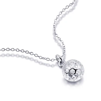 

Noble ladies charm solid 925 sterling silver hollow ball pendants necklace chain brand new jewelry necklace girl the best gift