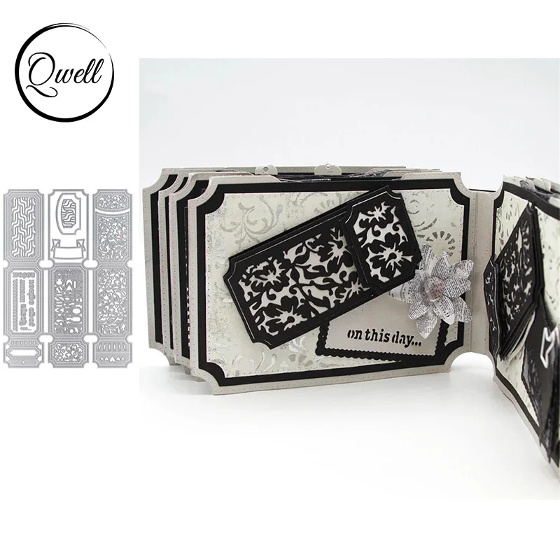 QWELL Photo Album Frame Metal Cutting Dies for Scrapbooking and Card Making Paper Craft 2019 New Embossing die cuts | Дом и сад