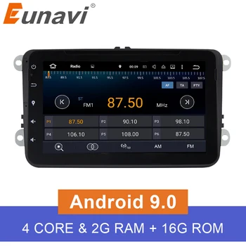 

Eunavi 2 Din 8'' Android 9.0 Car dvd Player For VW/POLO/PASSAT/Golf/Bora/Skoda/Octavia/Seat Wifi GPS Navi Radio Bluetooth USB