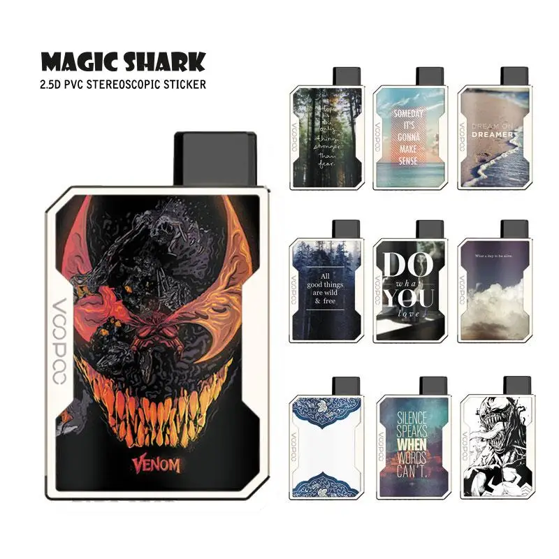 Magic Shark Fashion Venum английские слова Китай 1 шт./лот чехол наклейка пленка для Voopoo Drag Nano