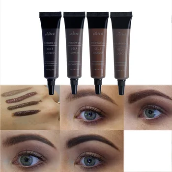 

Liquid Dyeing Eyebrow Cream Black Brown Pigment Eyebrow Tattoo Pen Natural Eye Brow Enhancer Wax Pro Eyebrows Paint Makeup TSLM2