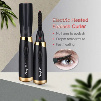

USB Rechargeable Electric Quick Heat Eyelash Curler Clip Perm Curling Iron Comb Eye Lashes Makeup Long Lasting Curling Iron