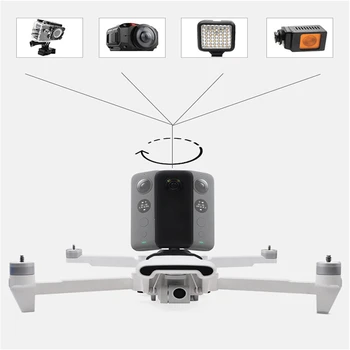 

FIMI X8 SE Drone Top Expansion Camera Mount Bracket Holder for Xiaomi FIMI X8 SE Folding Drone