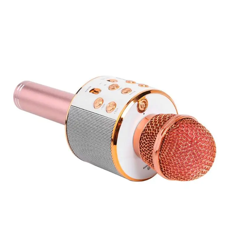 Bluetooth-микрофон для караоке беспроводной динамик для помещений и улицы Consender ручной микрофон все совместимо легко носить с собой