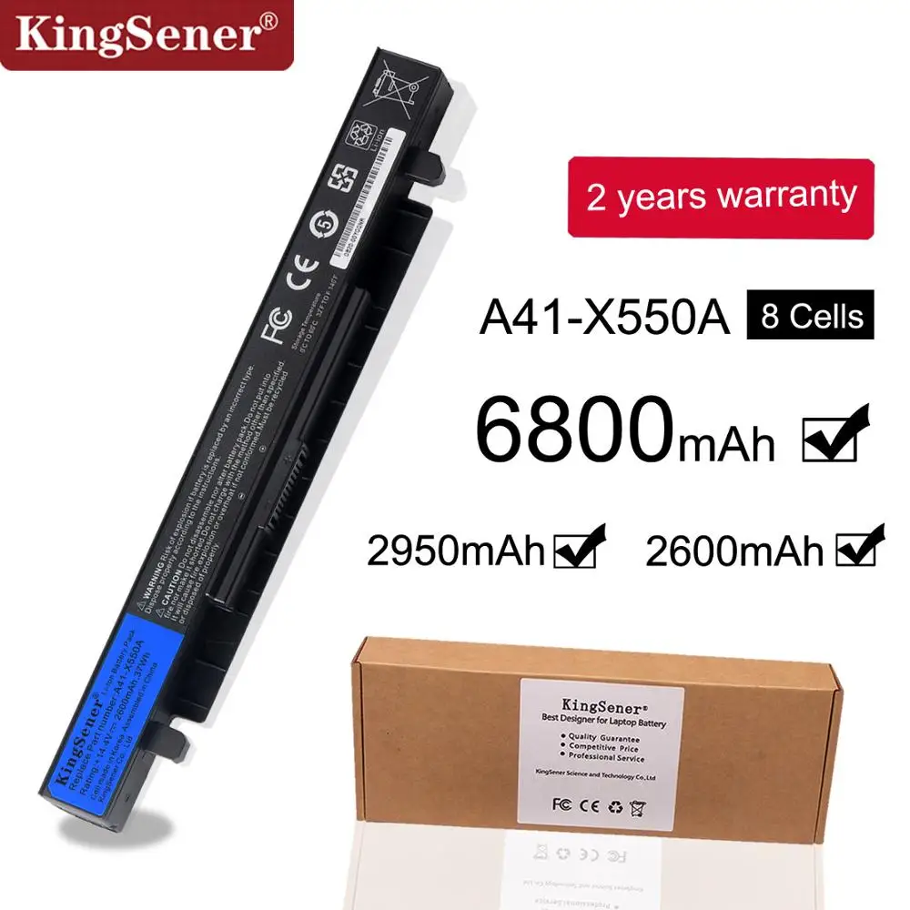 Дешево 14,4 V 37WH KingSener Корея сотовый Новый аккумулятор для ноутбука ASUS A41 X550 A41 X550A X550 X550C X550B X550V X450C X450LA X452 X452E