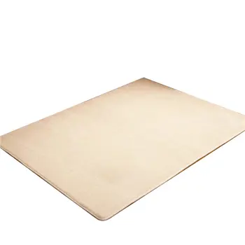 

Thickened solid color pattern coral velvet rug modern home living room bedroom bedside tatami crawling mat