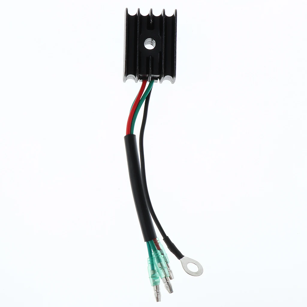 Outboard Rectifier Voltage Regulator For Yamaha 15/30/40/60 Engine, Black